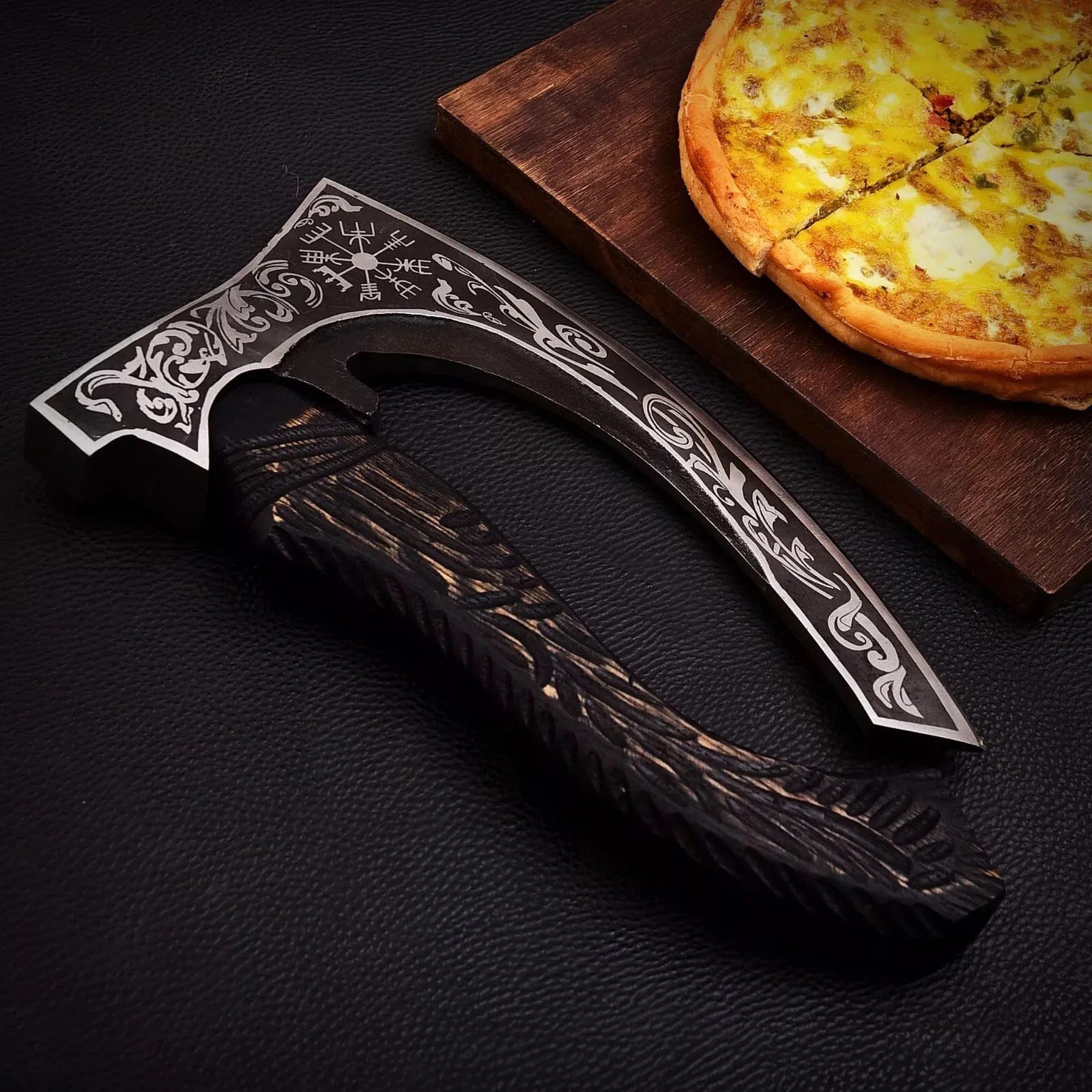 RA-272 Hand-Forged Helm of Awe Pizza Axe 2