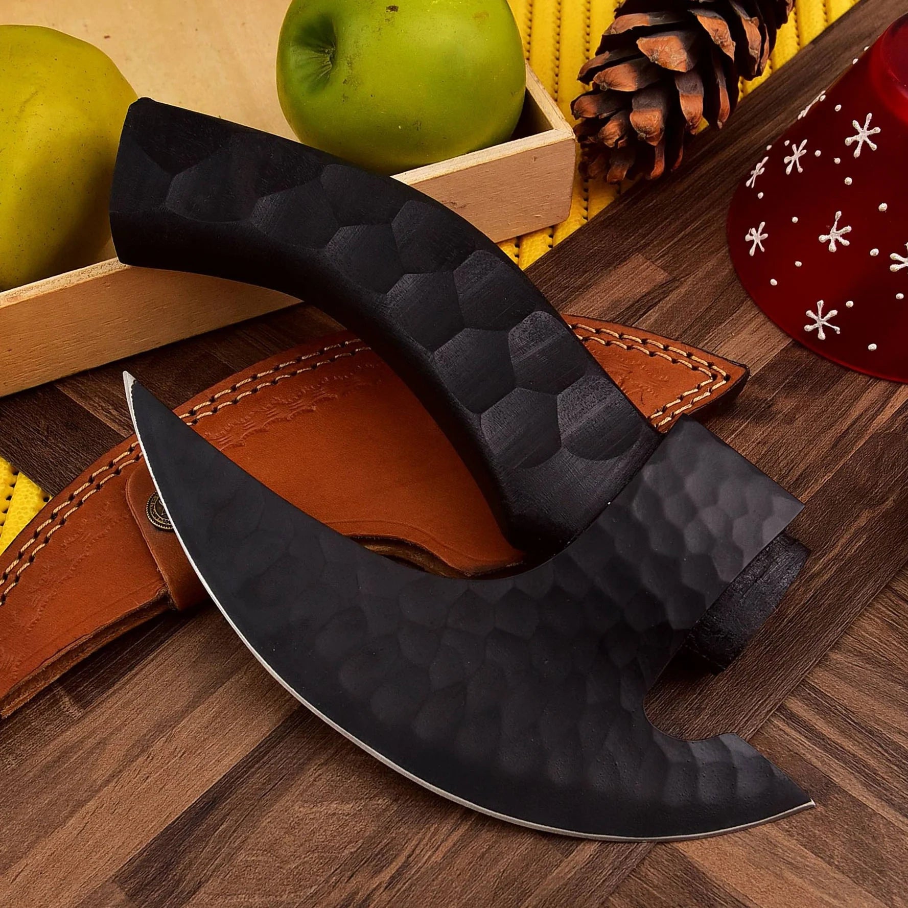 RA-293 Hand-Forged Black Cobra Viking Pizza Axe