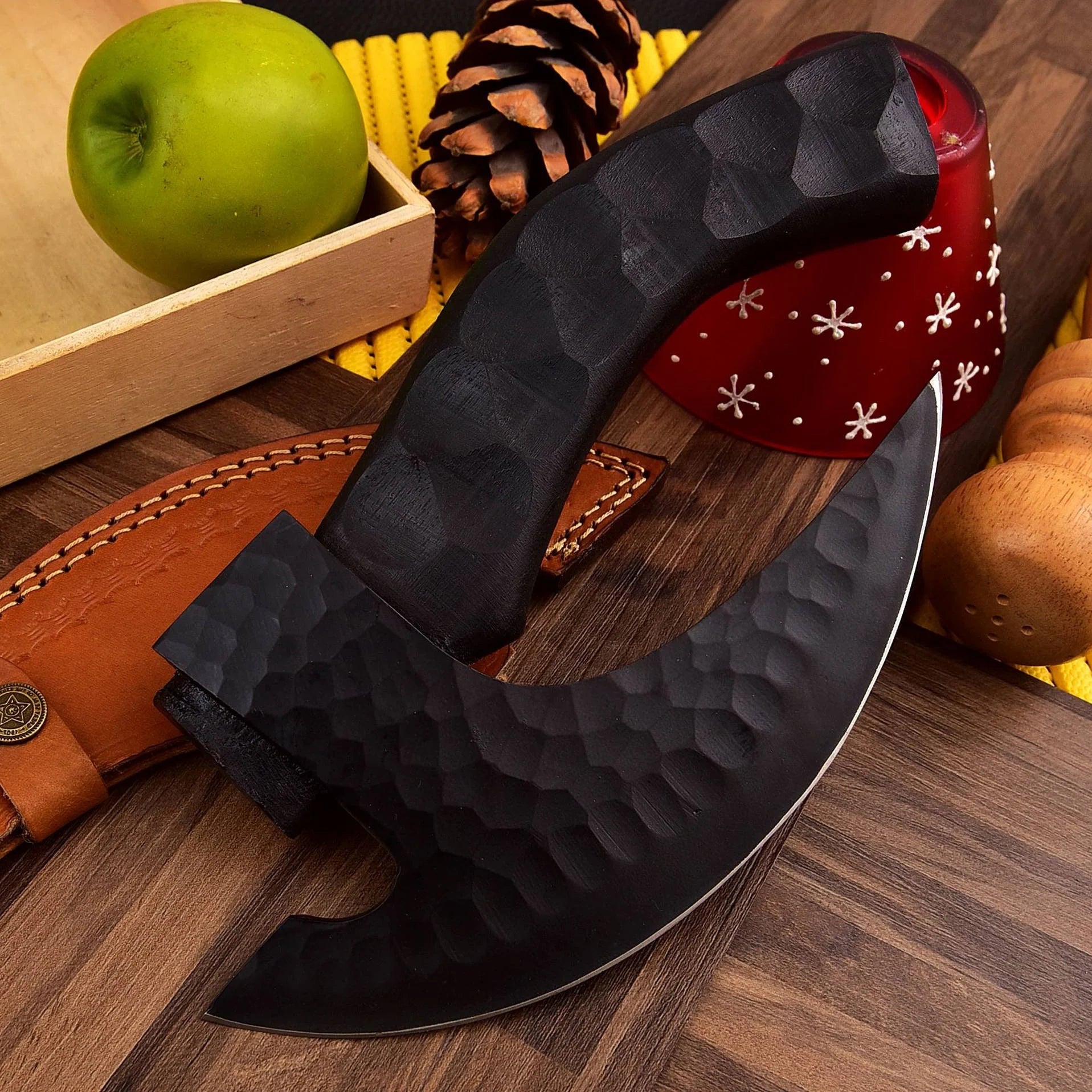 RA-293 Hand-Forged Black Cobra Viking Pizza Axe 2