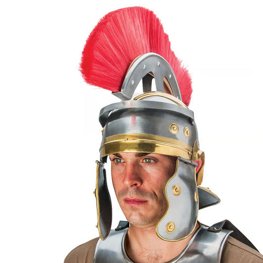 Roman Centurion Helmet With Red Horse Hair Crest 1