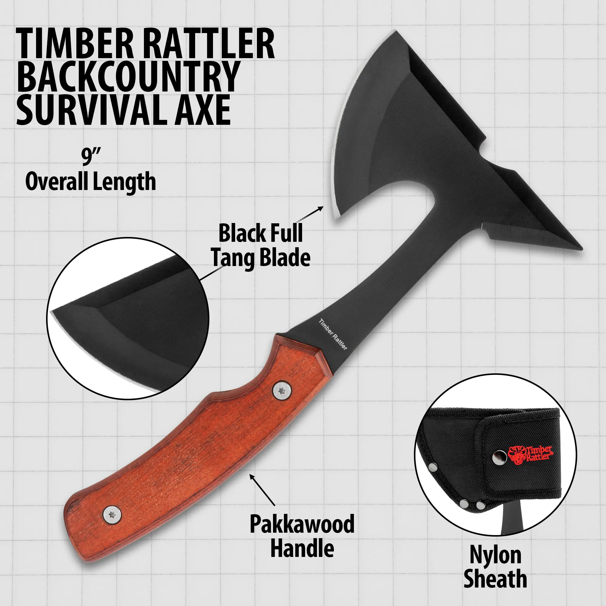 Timber Rattler Backcountry Survival Axe 2