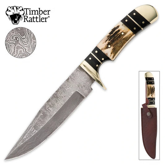 Timber Rattler Colorado Hunter Damascus Blade