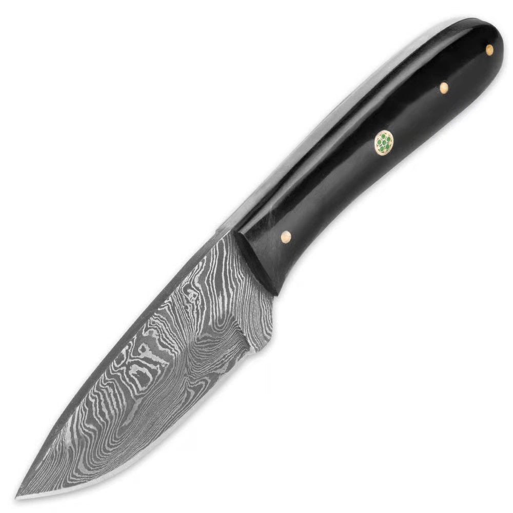 Timber Rattler Terra Preta Damascus Fixed Blade Knife 1