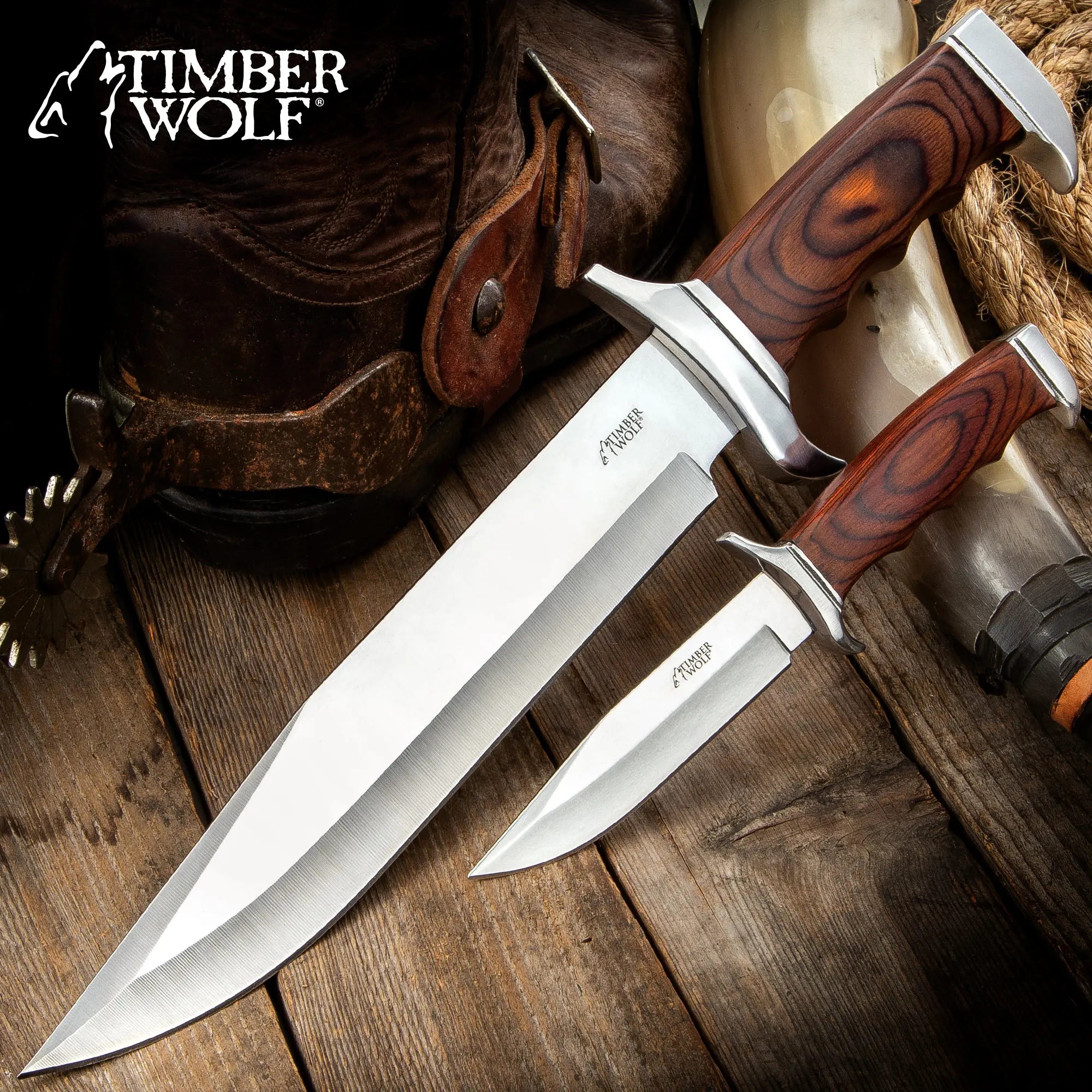 Timber Wolf Fixed Blade Knife Set