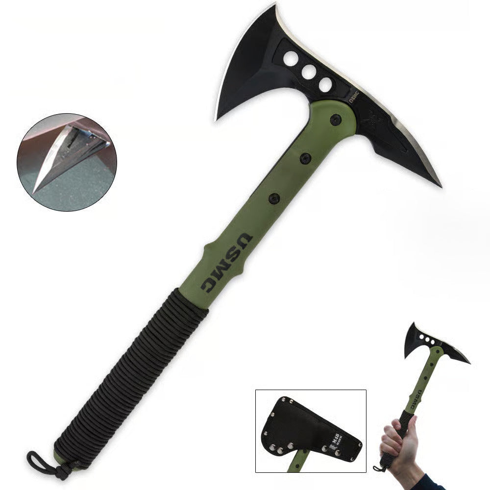 USMC Tactical Tomahawk w/ Cord-Wrapped Handle & Sheath