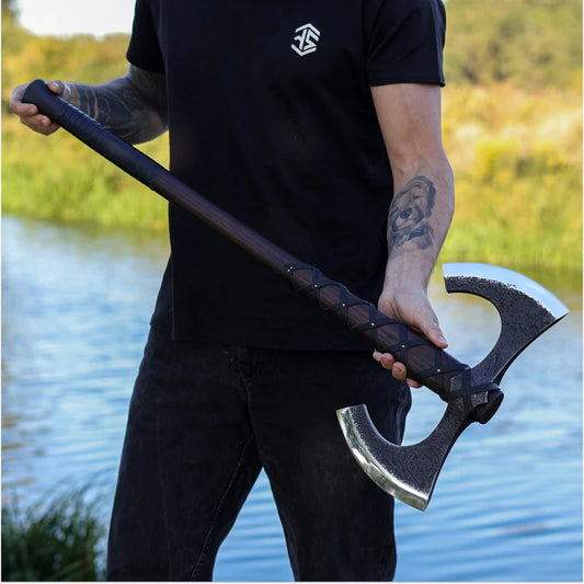 Viking Double-Edged Axe Havamal 1