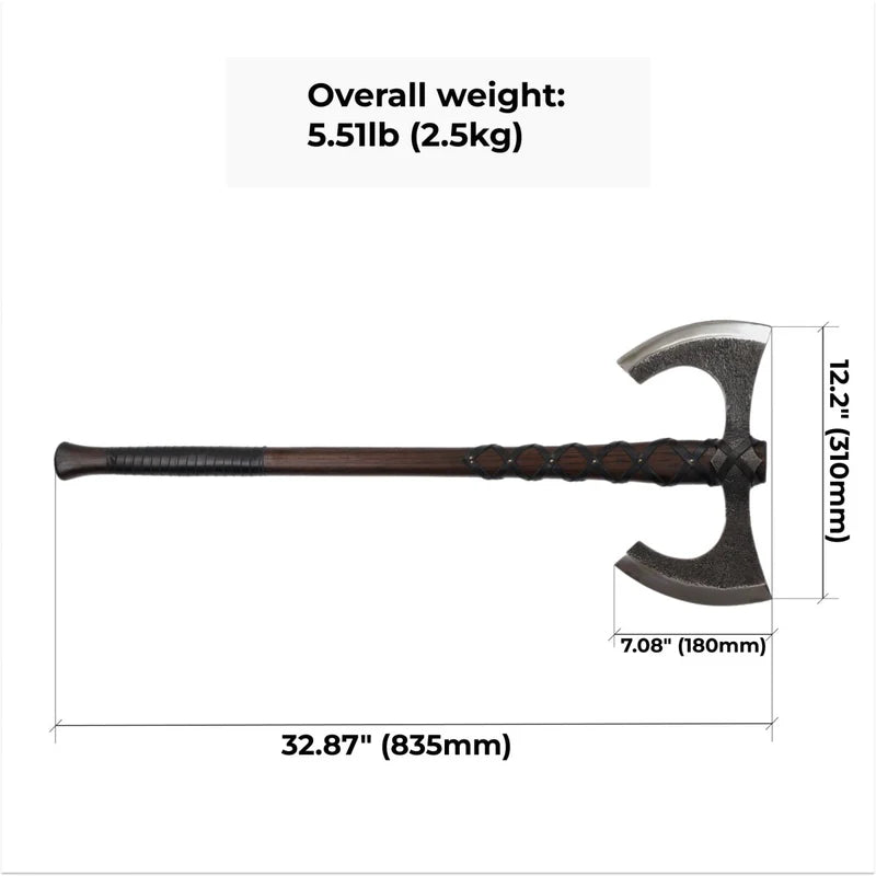 Viking Double-Edged Axe Havamal 2