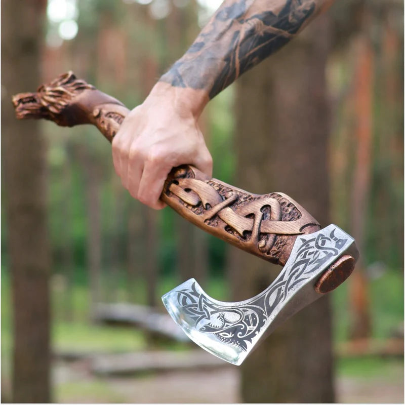 Viking axe handmade Ulfhednar Warriors 10