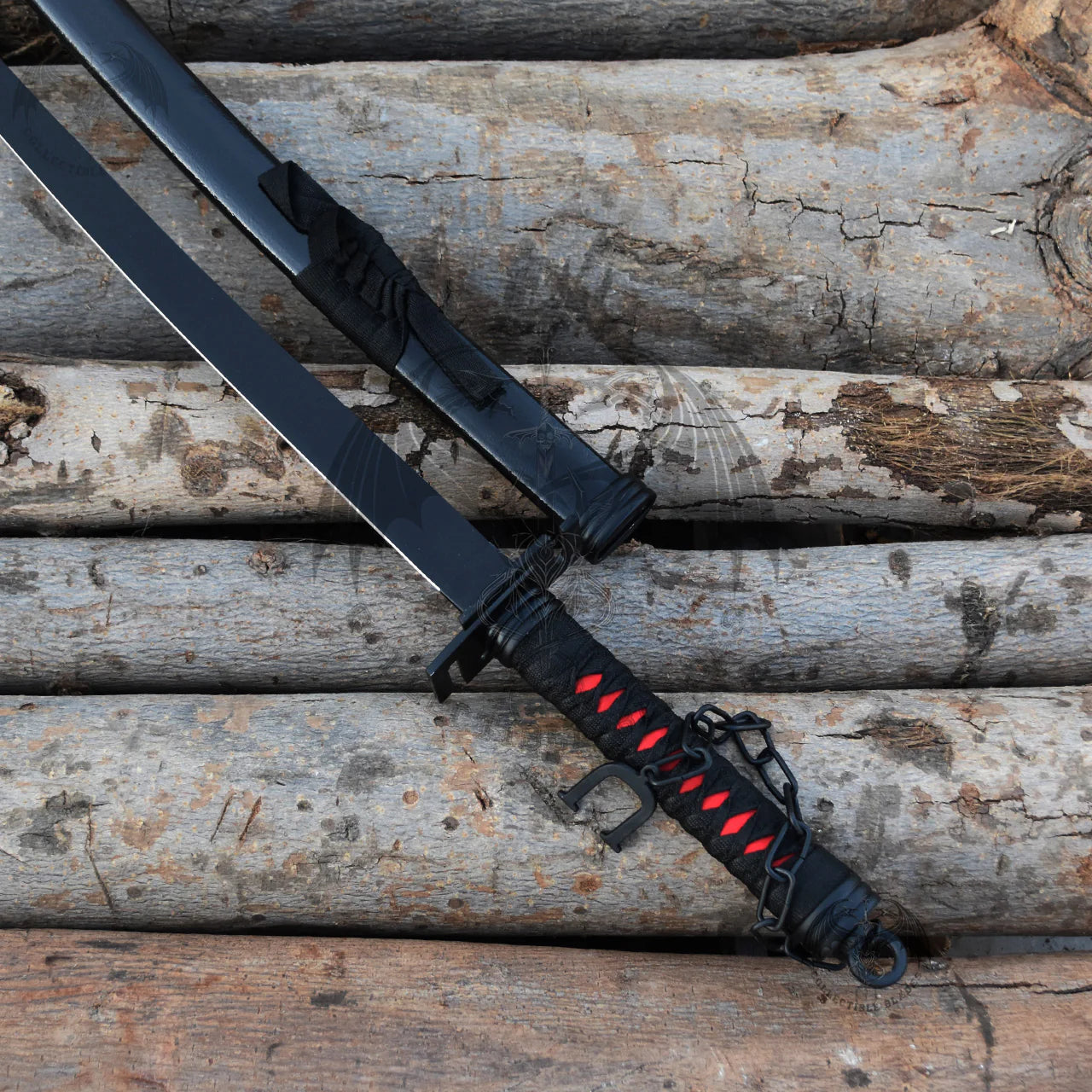 Ichigo Bankai Tensa Zangetsu Sword Black Coated Stainless Steel