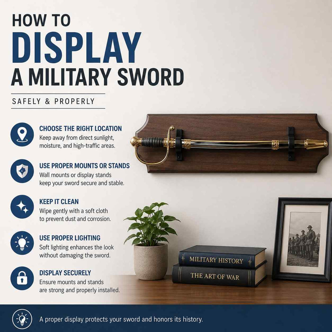 How to Display a Military Sword