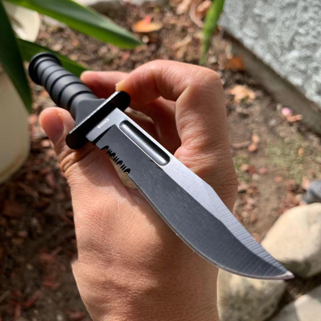 19.05cm Full Tang Black Tactical Knife with Nylon Sheath 33