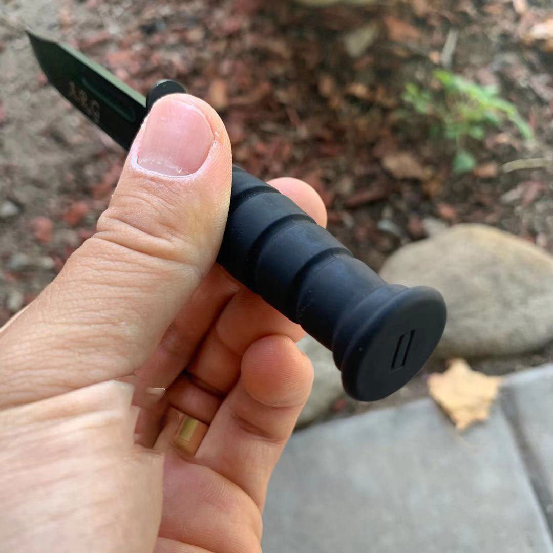 19 cm Full Tang Classic Tanto Tactical Knife with Nylon Belt Sheath 3