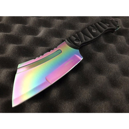 24.13cm Fixed Blade Cleaver Style Full Tang Hunting Knife with Sheath