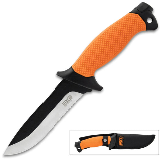 30.48cm BugOut Survival Knife – 3Cr Stainless Steel, Firestarter & Sheath