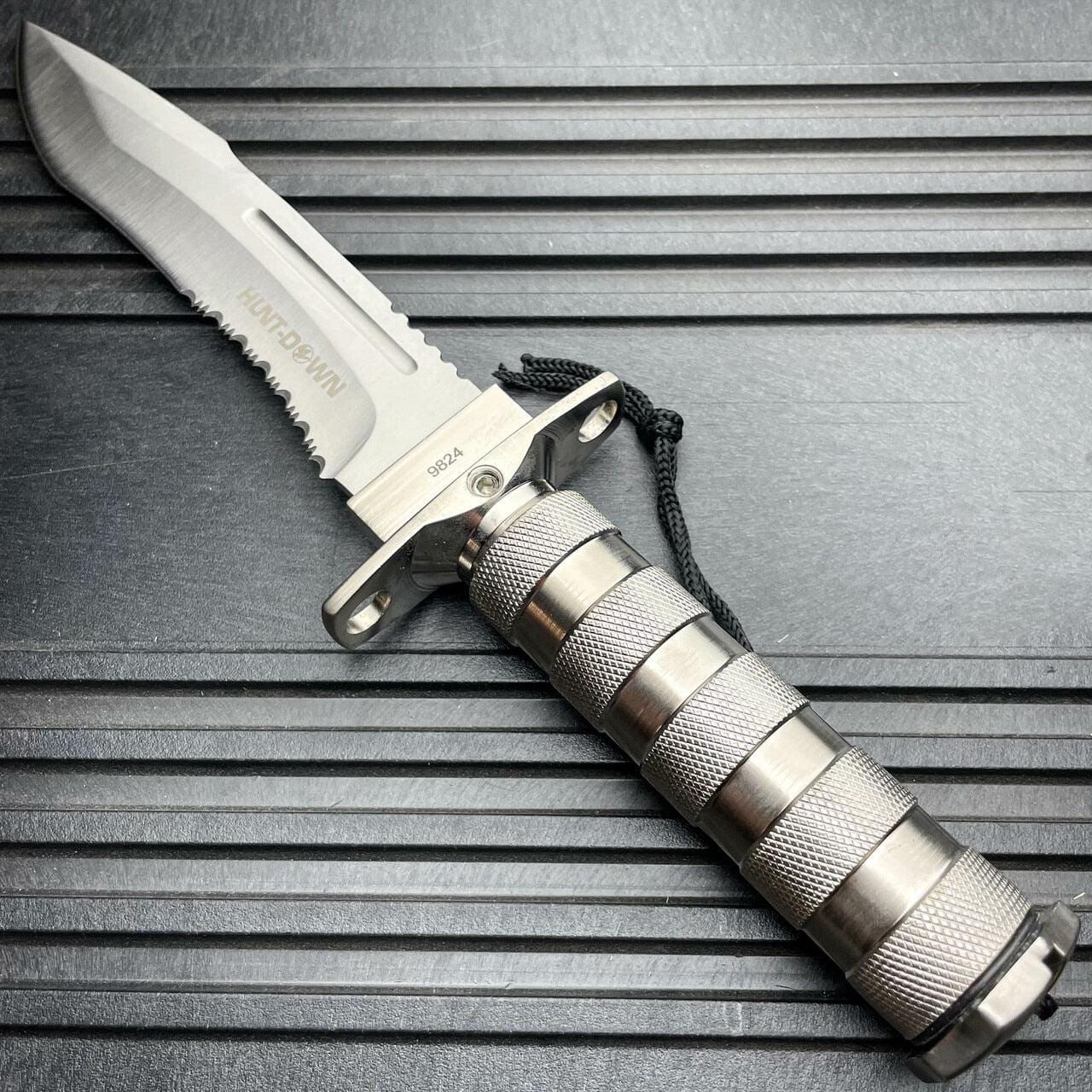 30.48cm Rambo Tactical Chrome Bowie Survival Knife2