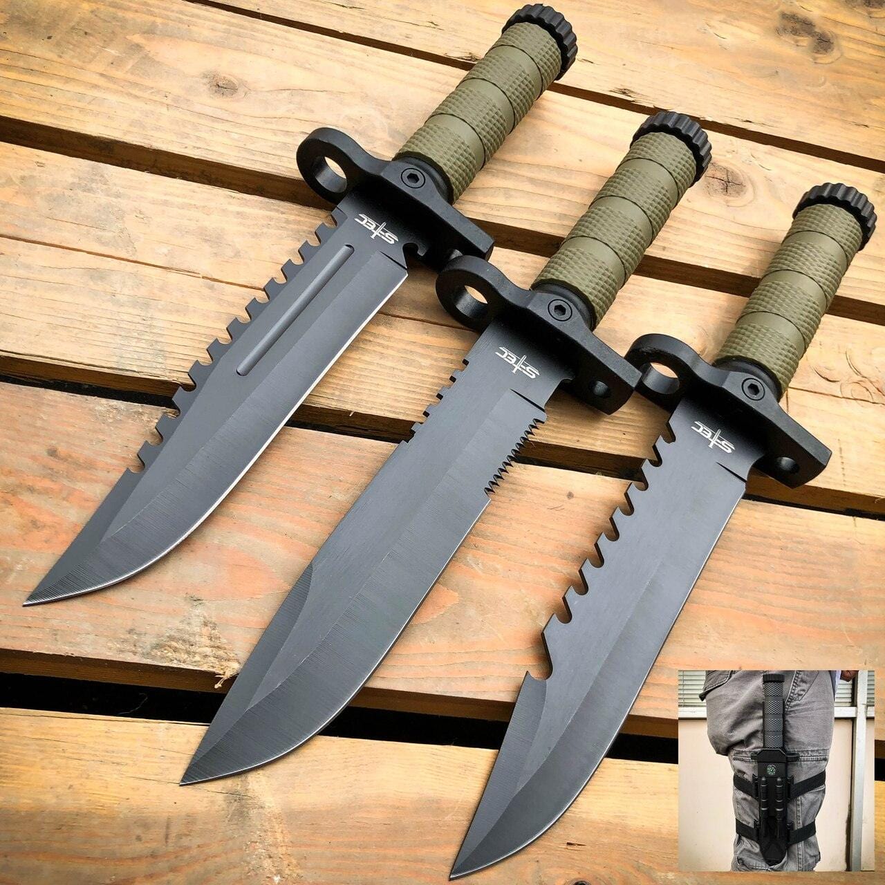 31.75cm Army Tactical Fixed Blade Survival Knife 1