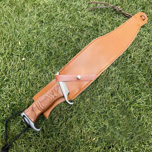 45.72cm Rambo I Hunting Knife with Leather Sheath 2