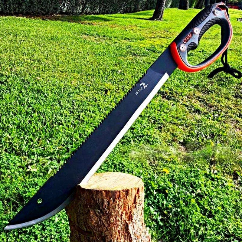 55.88cm Military Full Tang Sawback Machete Sword