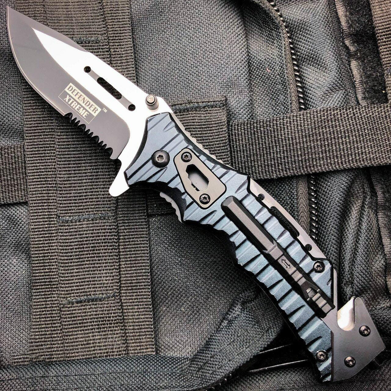 6PC BLACK CAMPING SURVIVAL SET 6