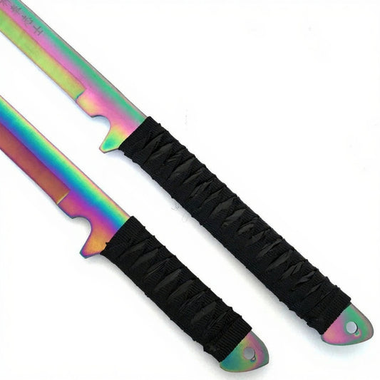 71.12cm Full Tang Rainbow Ninja Machete Sword 1