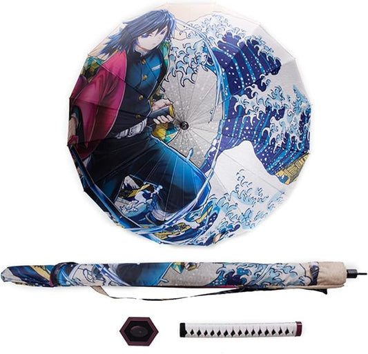 Giyu Tomioka's Blue Nichirin Katana Umbrella
