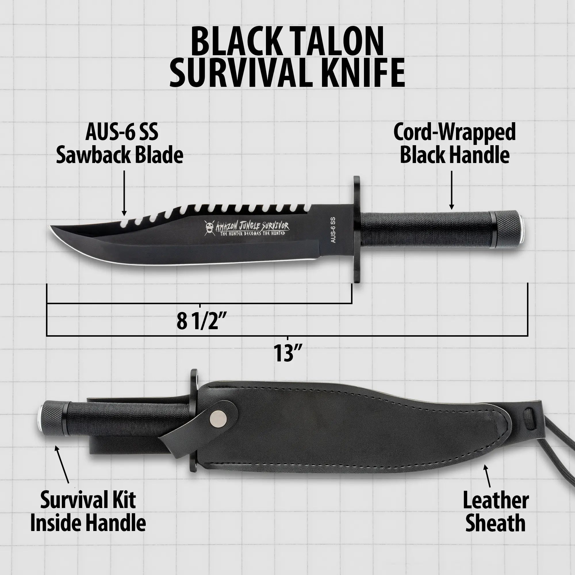 Black Talon Survival Knife 2