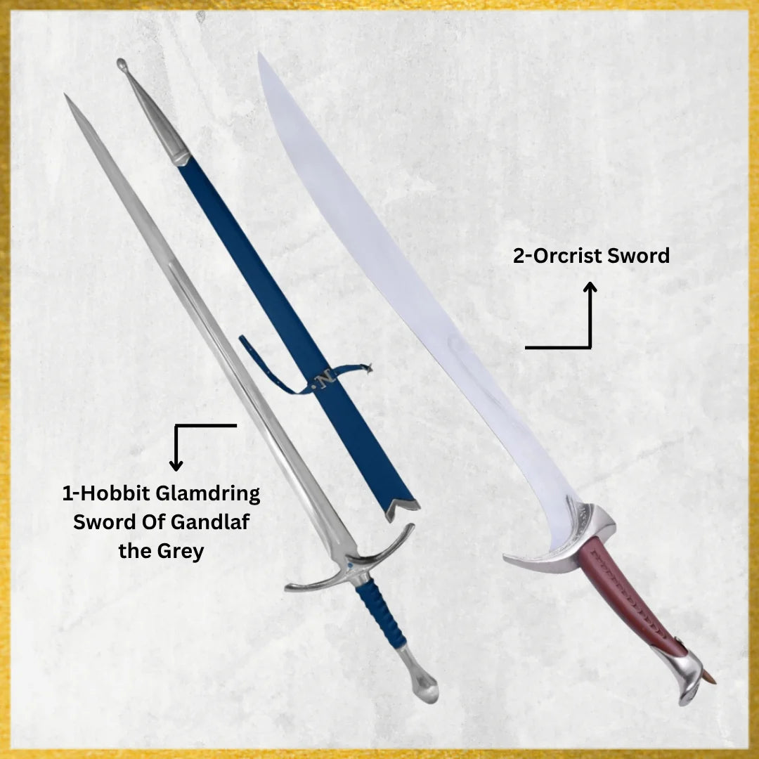 Blue Glamdring Sword & Orcrist Sword