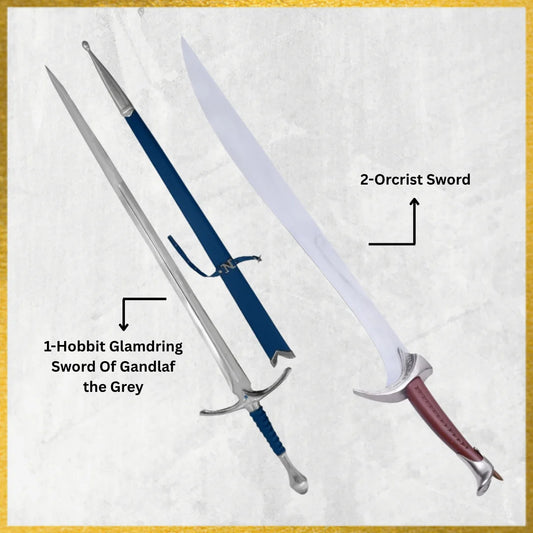 Blue Glamdring Sword & Orcrist Sword