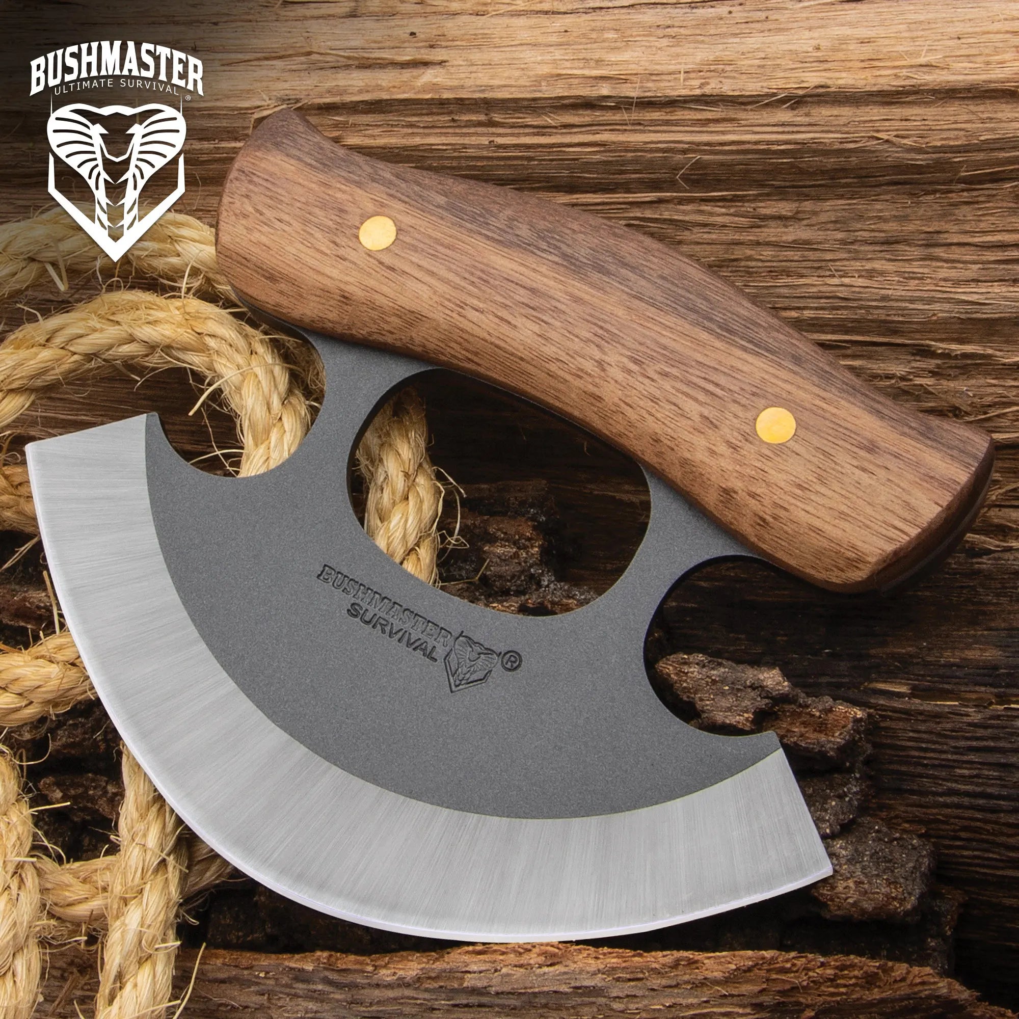 Bushmaster Wilderness Ulu Knife with Sheath