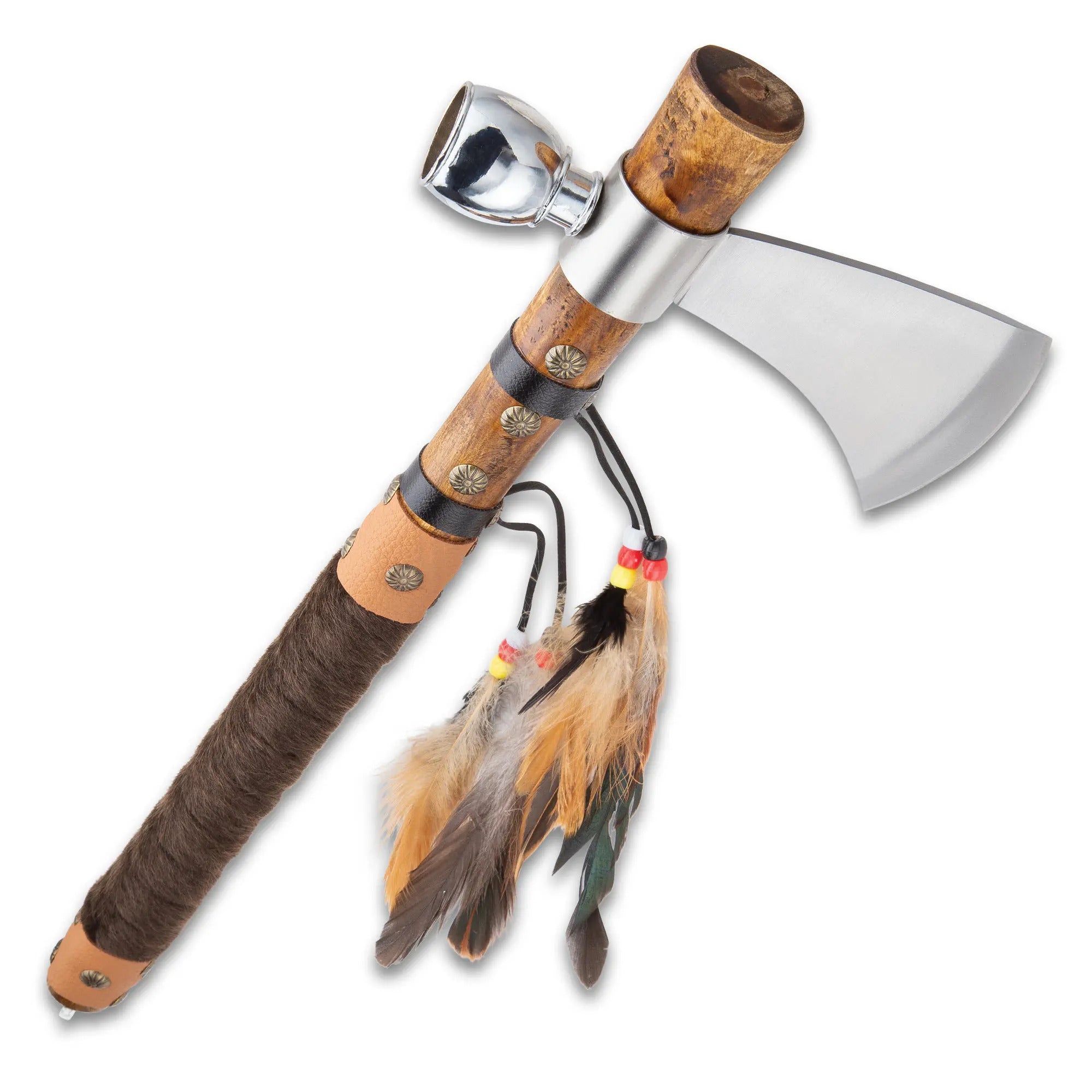 Chief's Ceremonial Tomahawk Pipe – 48.26cm Replica 4