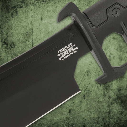 Combat Commander Trench Cleaver Knife and Sheath 1