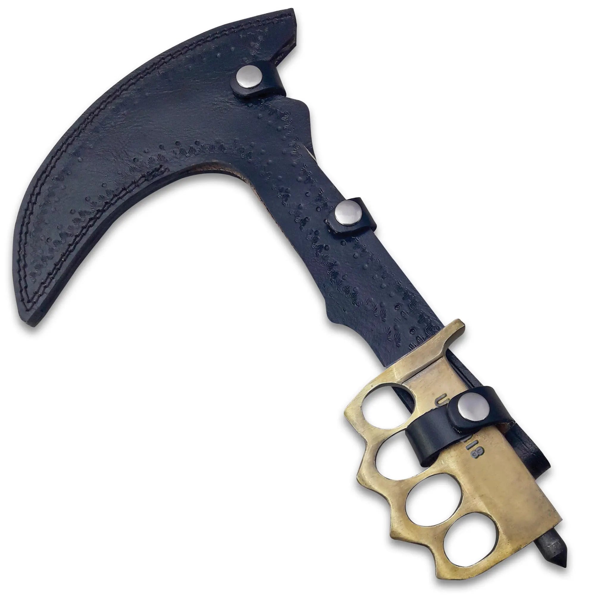 Combat Sickle Trench Knife and Sheath 38 cm 1
