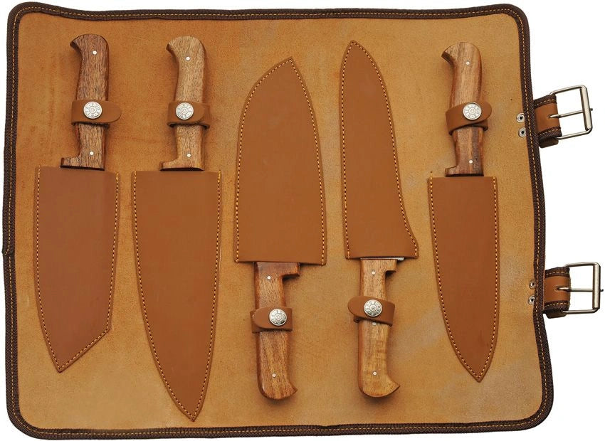 Damascus Mosaic 5-Piece Kitchen Knife Set 3