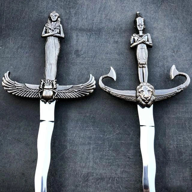 Egyptian Kris Dagger Pharaoh Queen Decorative Letter Opener Knife 2