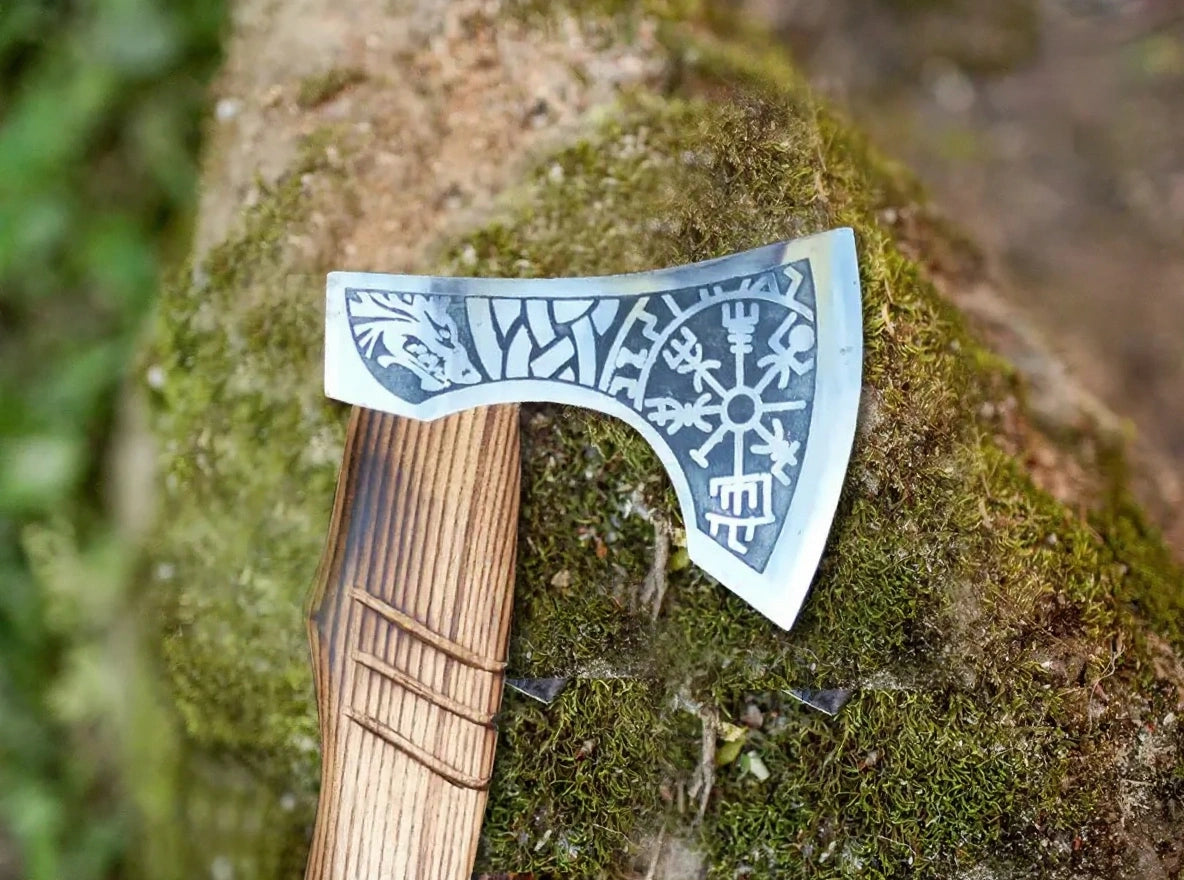 Fenrir & Helm of Awe Viking Axe
