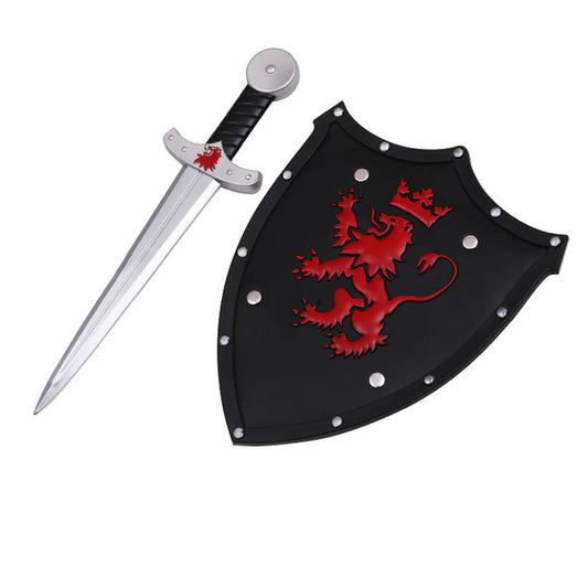 Fire and Steel Kids’ Practice Knight Shield & Sword Set – High Density Foam