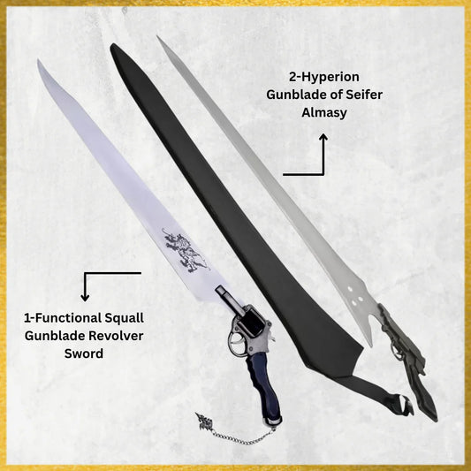 Functional Squall Gunblade & Hyperion Gunblade of Seifer Almasy