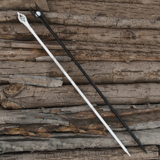 Gandalf the White and Saruman Staff