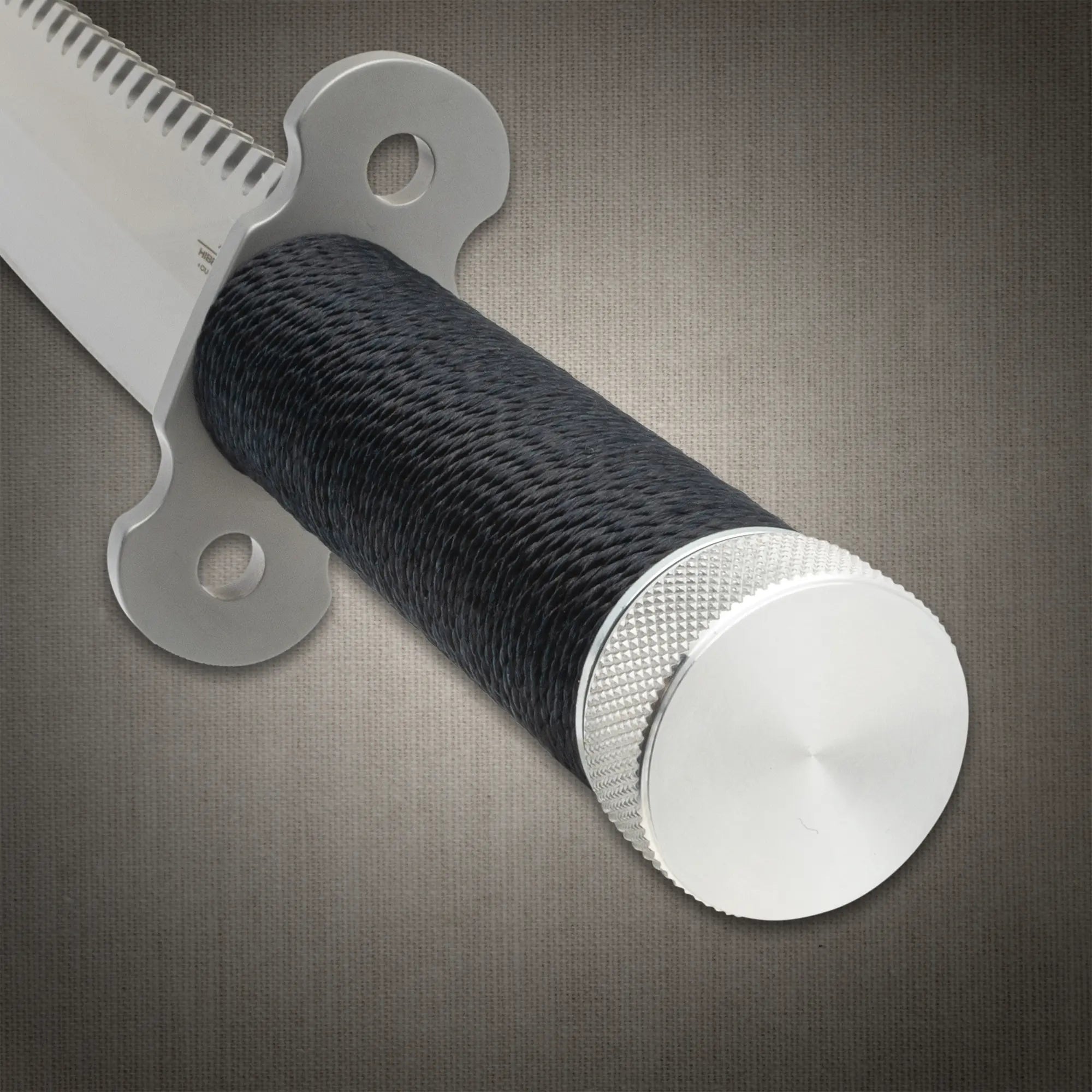 Gil Hibben 36.195cm Survival Tanto Knife – 24.13cm Sawback Blade, Leather Sheath 4