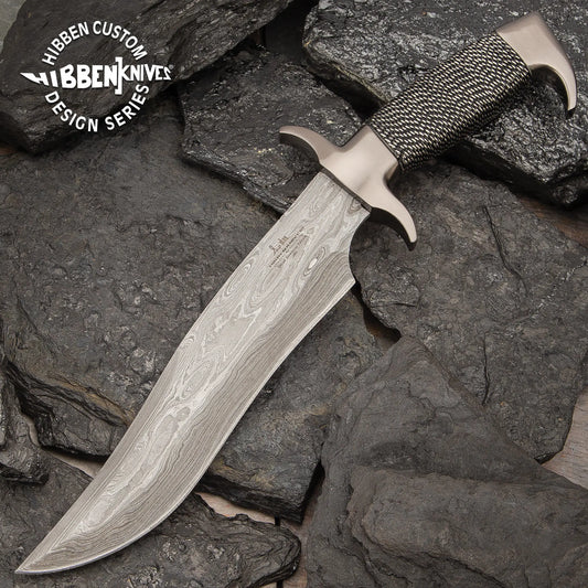 Gil Hibben Highlander Bowie Damascus