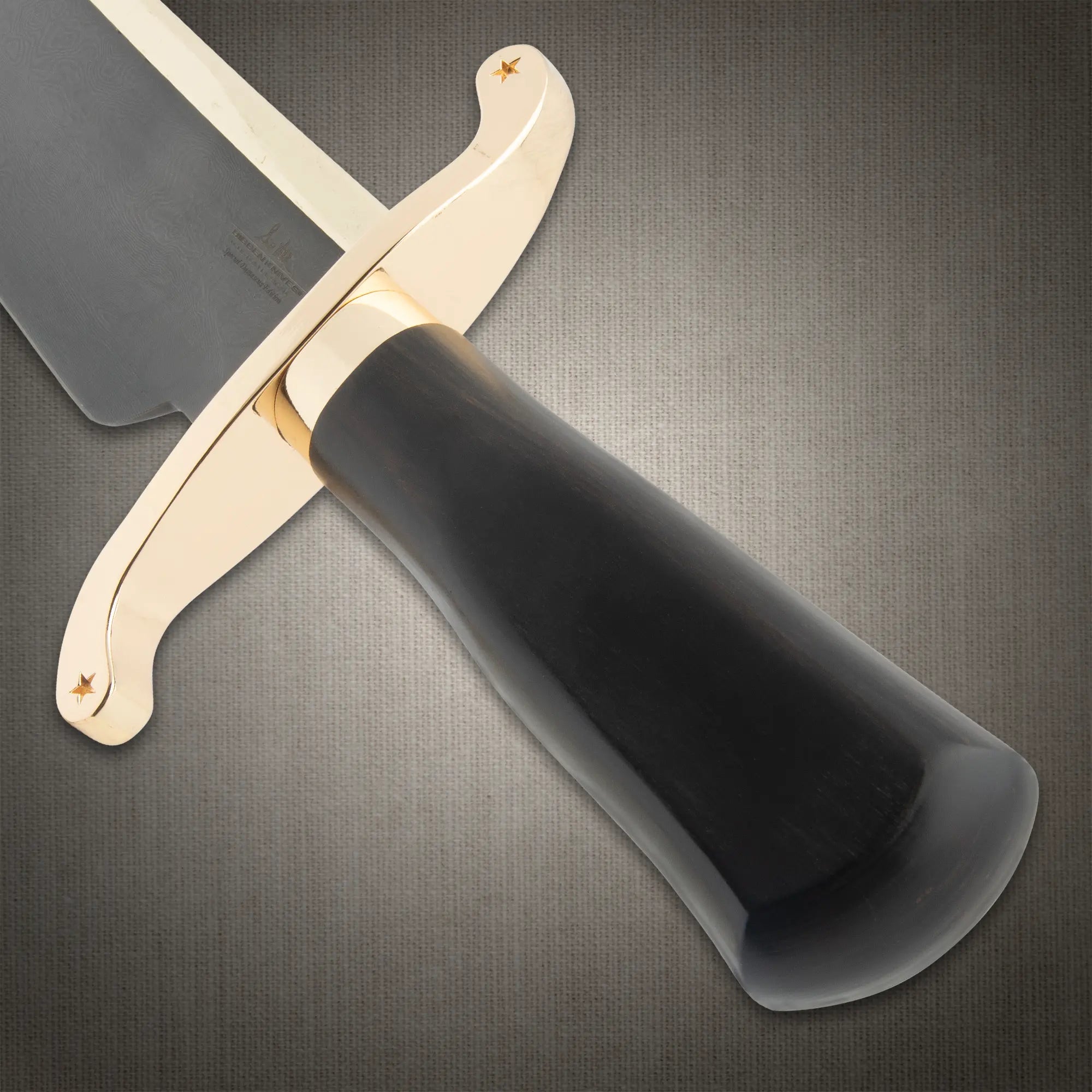 Gil Hibben Old West Damascus Bowie Knife 4