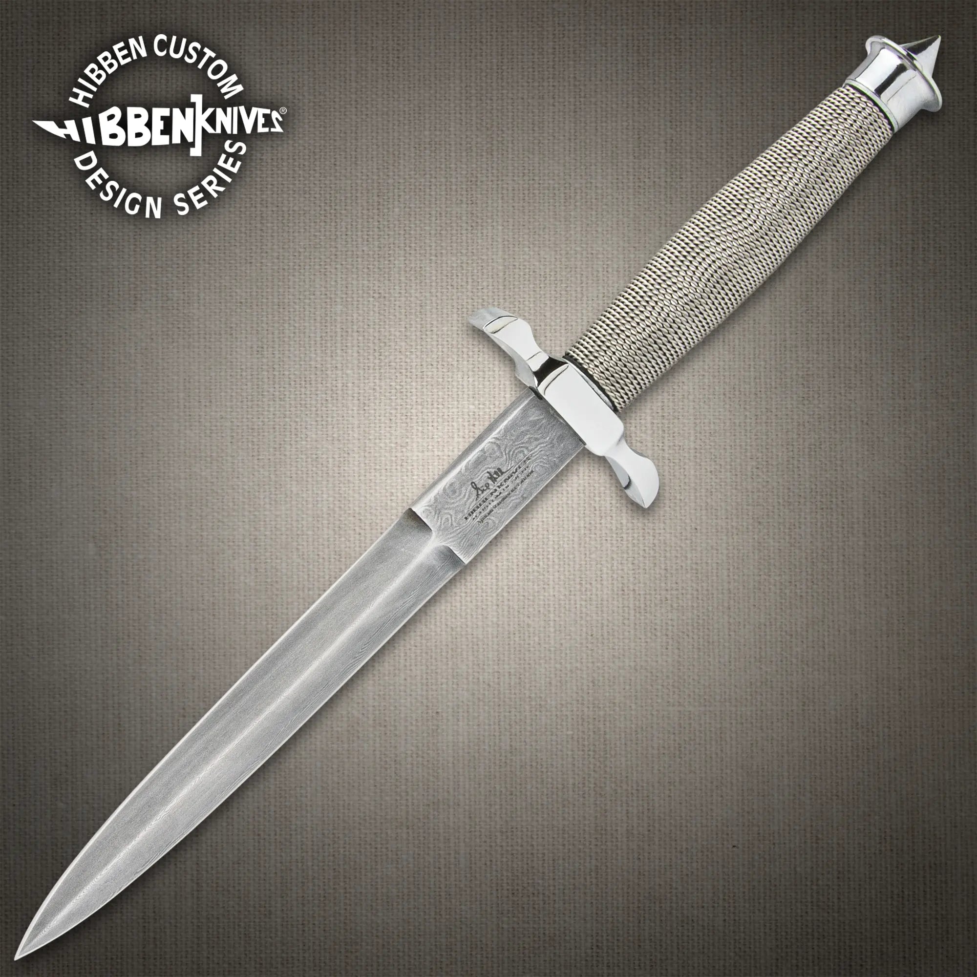 Gil Hibben Silver Shadow Knife Damascus