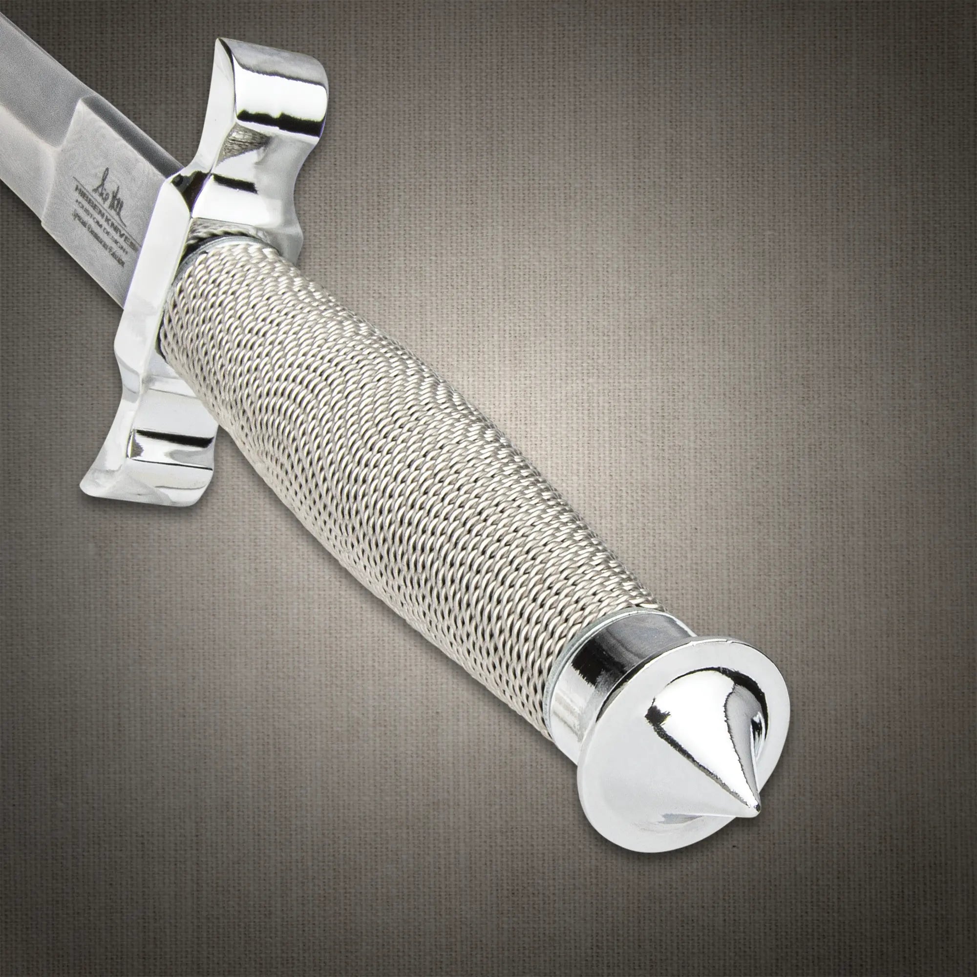 Gil Hibben Silver Shadow Knife Damascus 4