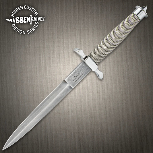 Gil Hibben Silver Shadow Knife Damascus