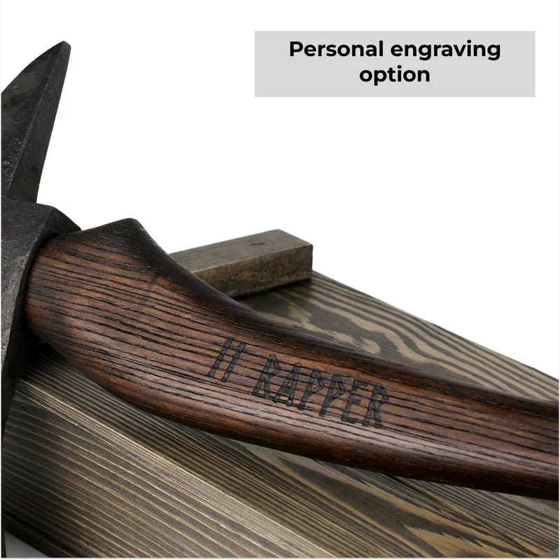 Hand forged Fireman's Axe American superhero with leather case 6