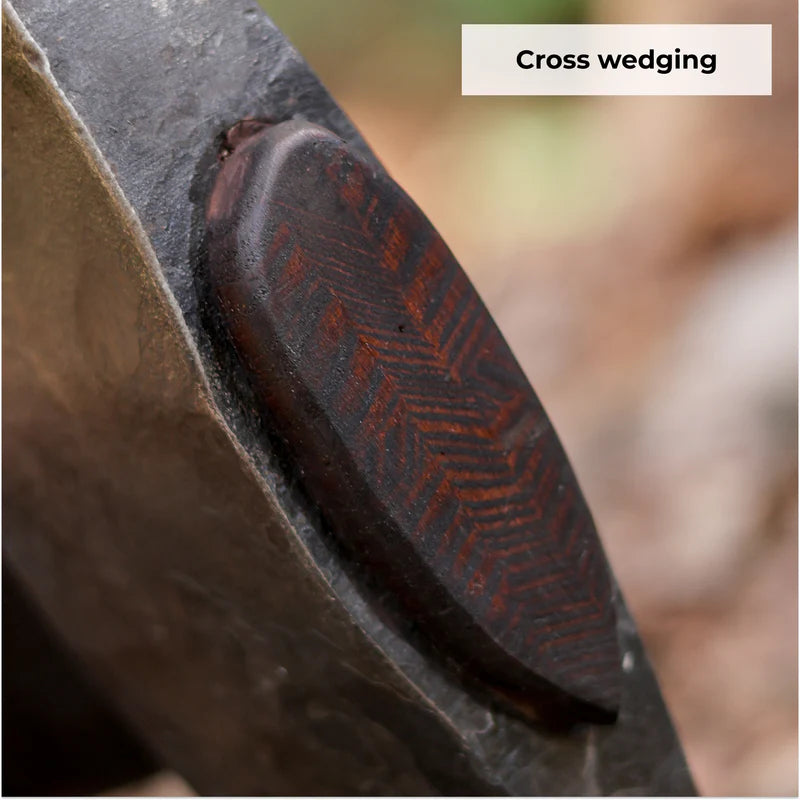 Hand forged Fireman's Axe American superhero with leather case 8