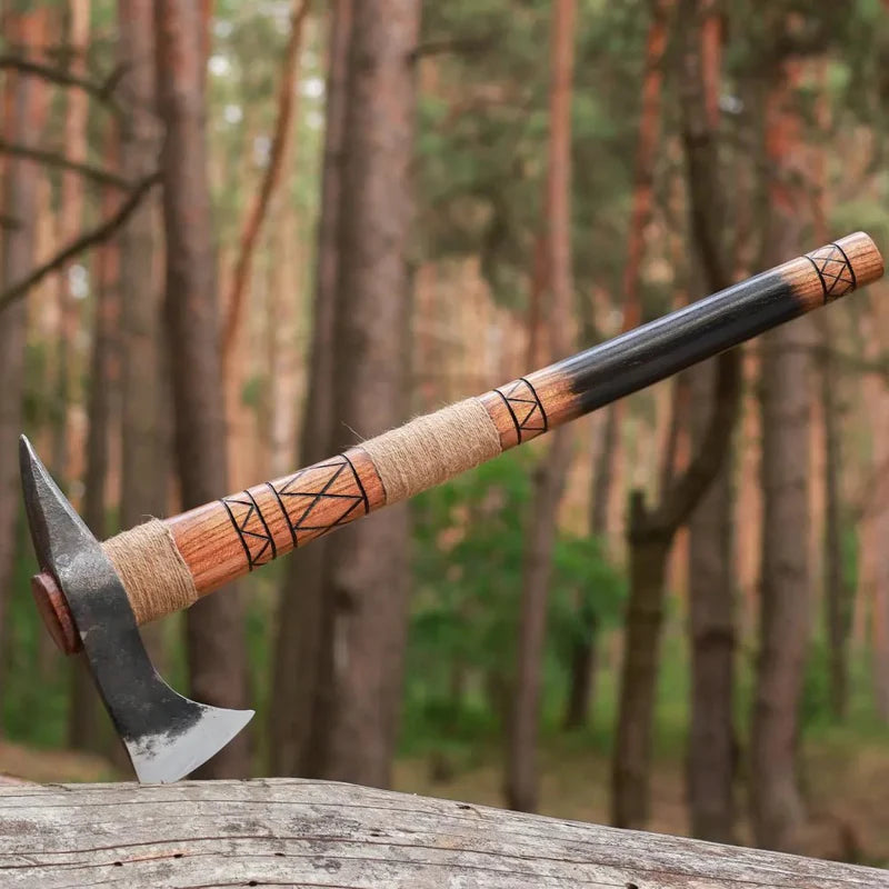 Hand-forged Gagegizhig tomahawk