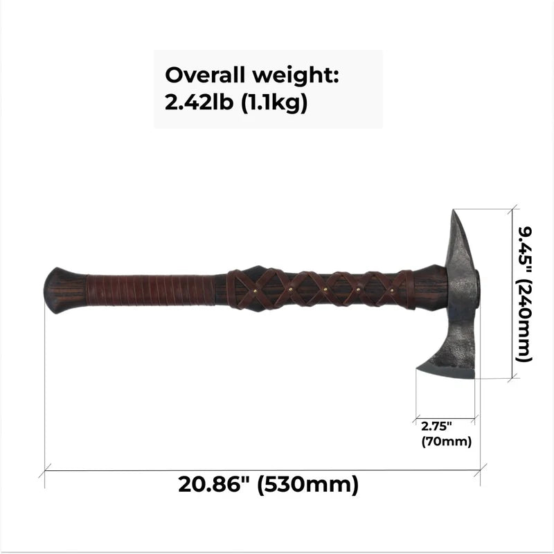 Hand-forged Gurons spike tomahawk 1