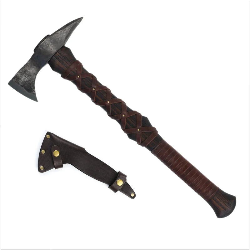 Hand-forged Gurons spike tomahawk 14