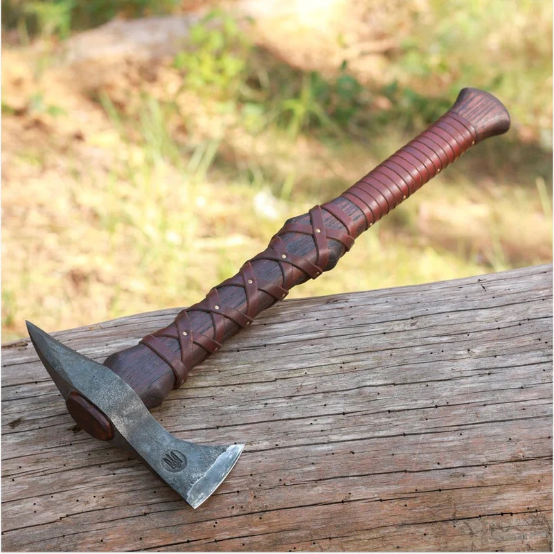 Hand-forged Gurons spike tomahawk 2